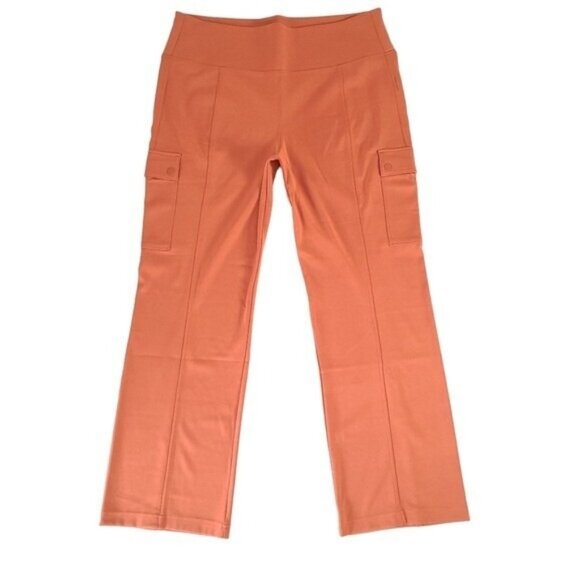 Athleta NWT Womens Delancey Orange Straight Cargo Pants Size 1X - Picture 1 of 11